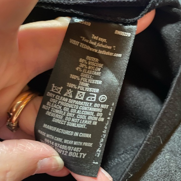 🔥Ted Baker London Just For You one-sided asymmetric drape tunic dress🔥 - Picture 11 of 15